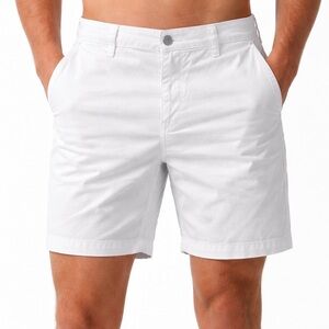 Ag Adriano Goldschmied Cipher Slim Short Cotton Men Waist 31 White NWT